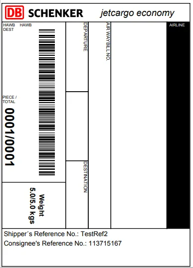eSchenker air label
