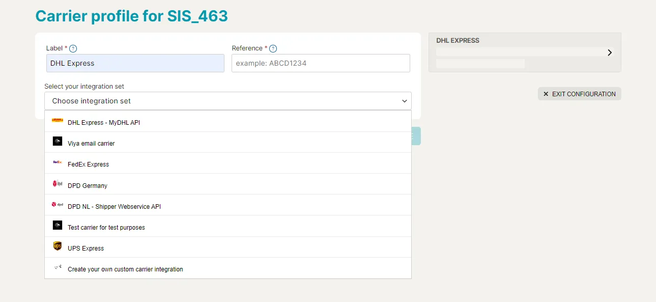 Carrier integrations