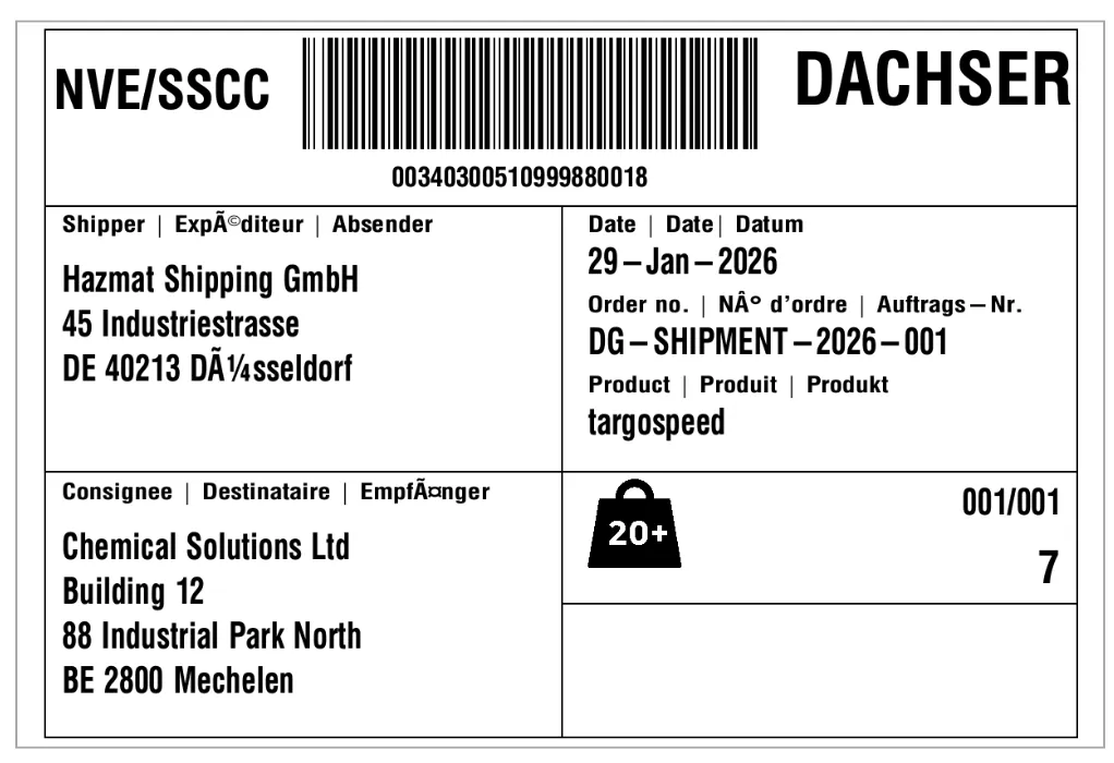 Shipping Label